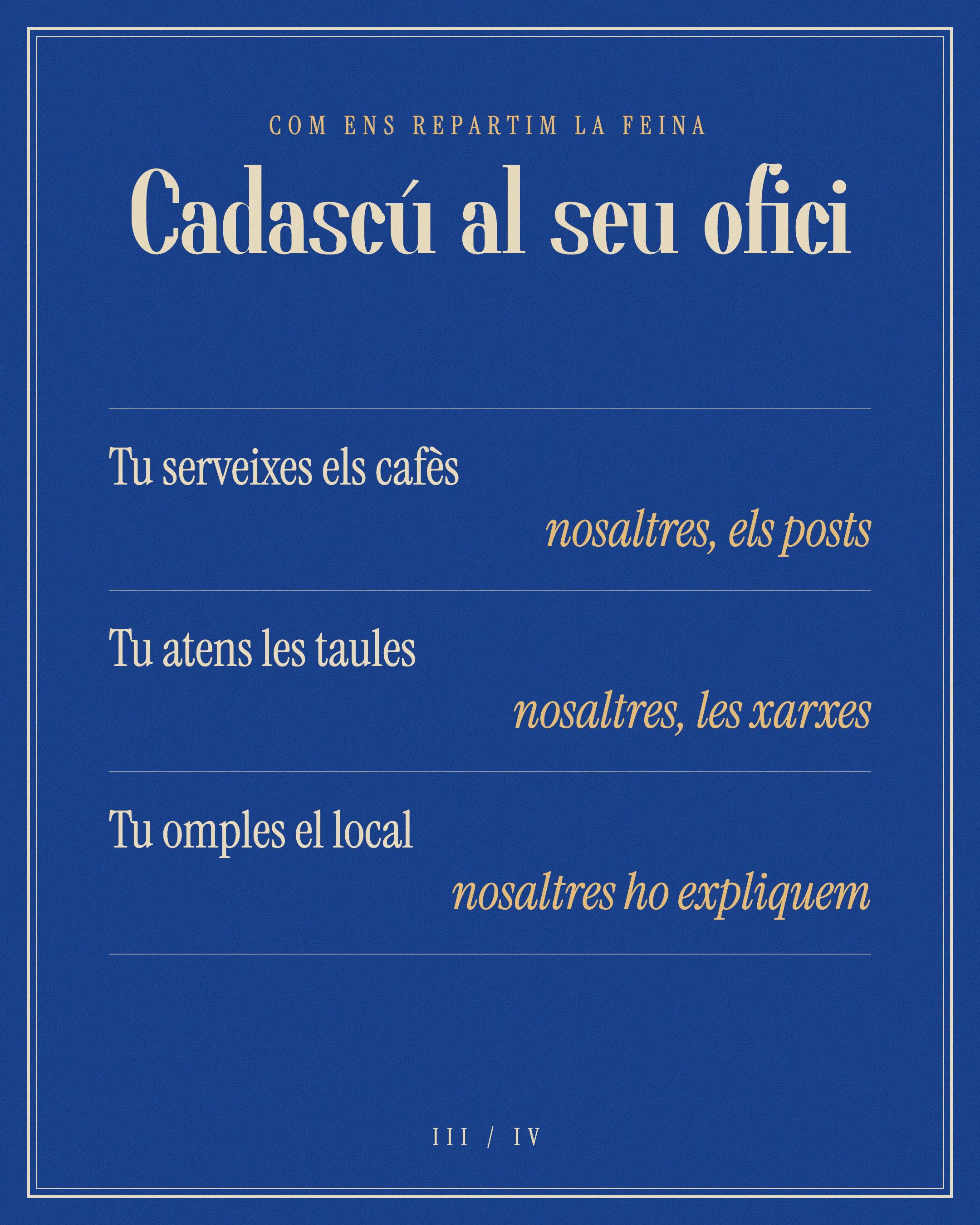 Carrusel «Cadascú al seu ofici» para Racord