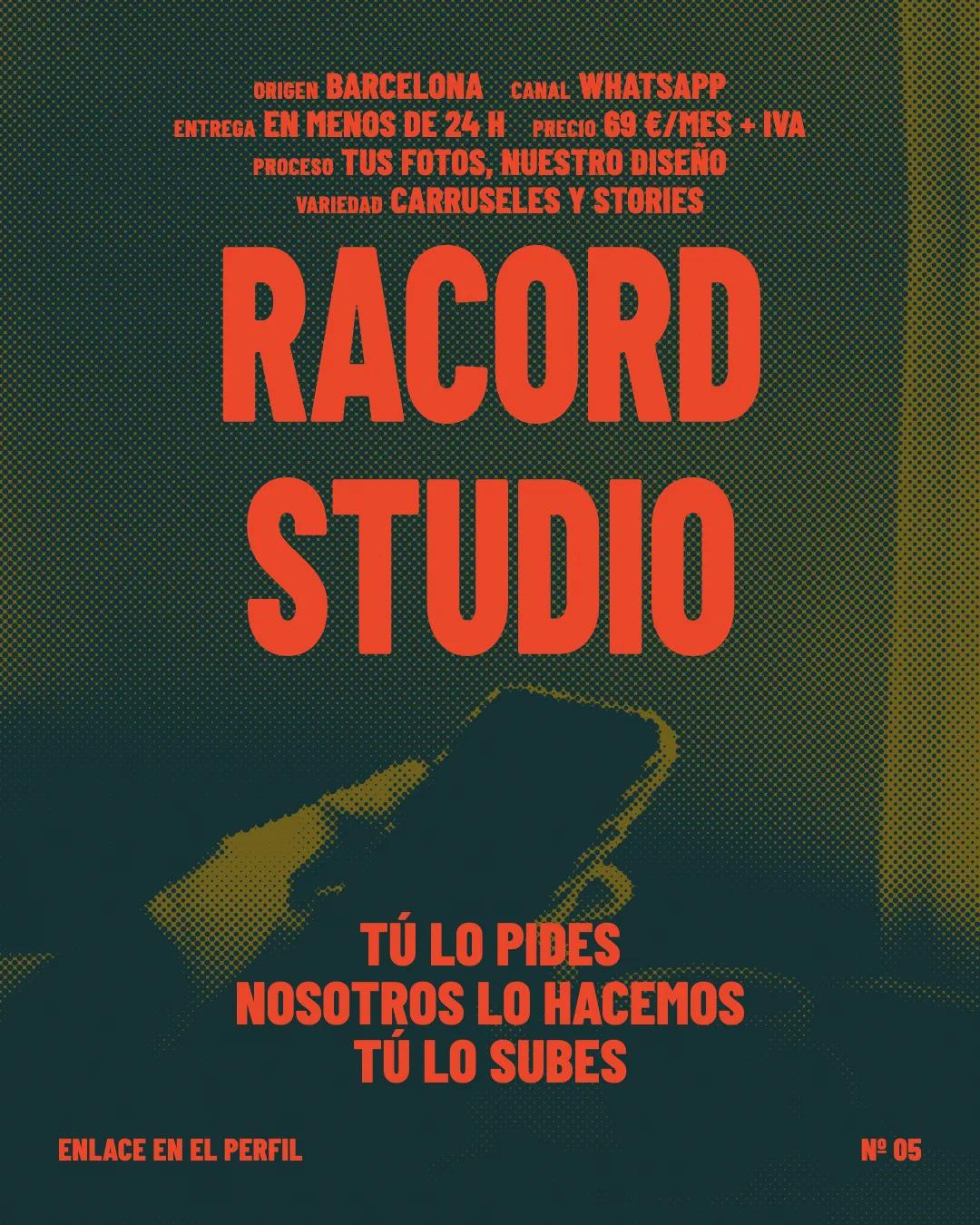 Lámina 5 del carrusel «Clientes de especialidad» de Racord Studio
